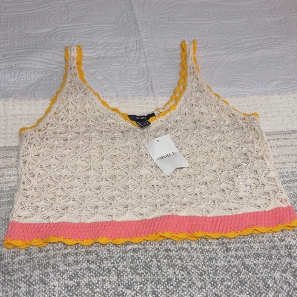 Forever 21 Crotchet Crop Top
